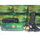 Цифровой эфирный DVB-T2 тюнер ресивер GoldenStream T23